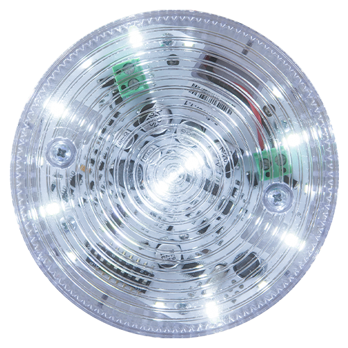 Sirena conventionala de interior alba cu flash, 92/100 db, 2 tonuri evacuare/alarma - TELETEK