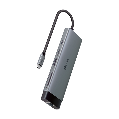 Hub USB-C 9-in-1, Power Delivery 100W, HDMI, Cititor carduri, Transfer date, RJ45 - TP-Link