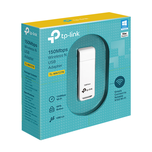Adaptor USB Wireless, 150Mbps, USB 2.0 - TP-LINK	