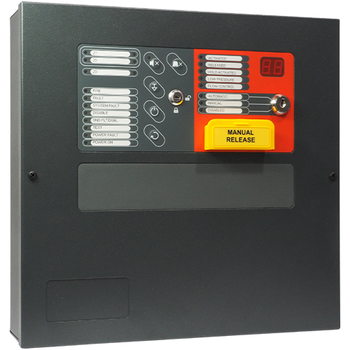 Centrala de stingere a incendiului Teletek IVY, 2/1 zone, LCD, EN54 - TELETEK