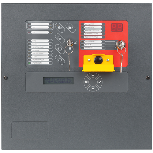 Centrala de stingere a incendiului Teletek IVY, 2/1 zone, LCD, EN54 - TELETEK