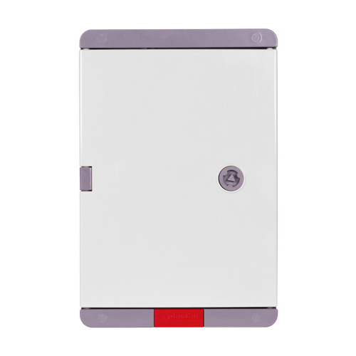 Cutie distributie IP67 din ABS gri, usa mata, placa metalica, 200x300x130 mm