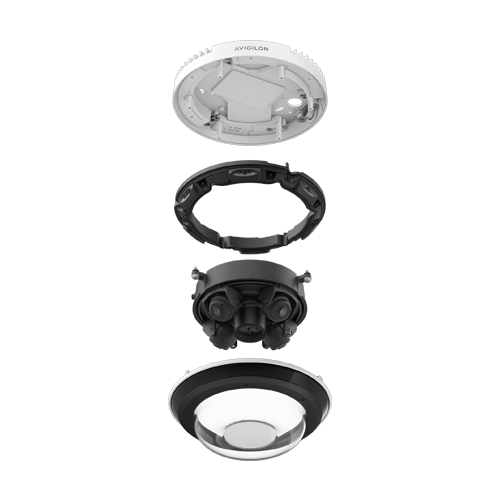 Camera IP Multisensor, 32MP (4 x 8MP), 4 x lentile 3.3-5.7 mm, unghi 360°, IP67, IK10 - Avigilon