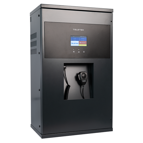 Panou de evacuare vocala, 2 zone, 500W, touchscreen 4.3, microfon inclus, amplificator de rezerva, - Teletek