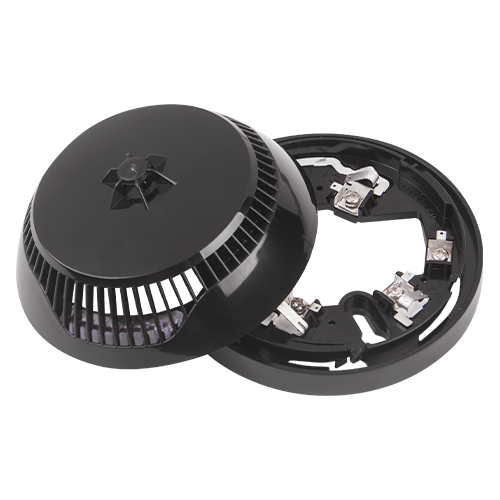 Detector adresabil combinat de fum si temperatura, cu izolator inclus, negru - TELETEK