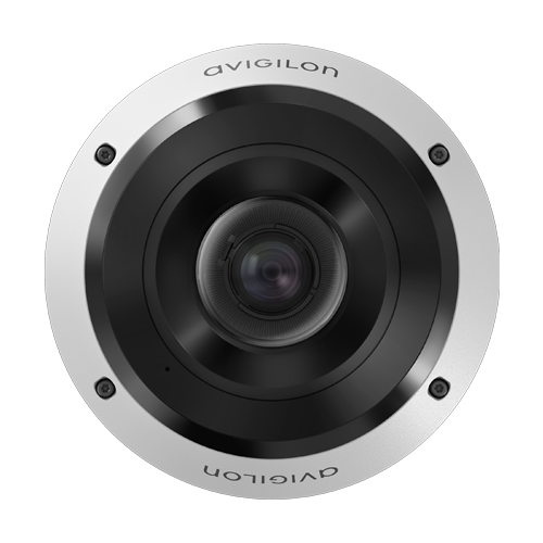 Camera IP H6A Fisheye, 8MP, lentila 1.4 mm, wide 360°, IR 17m, Analiza video, IP67 - Avigilon