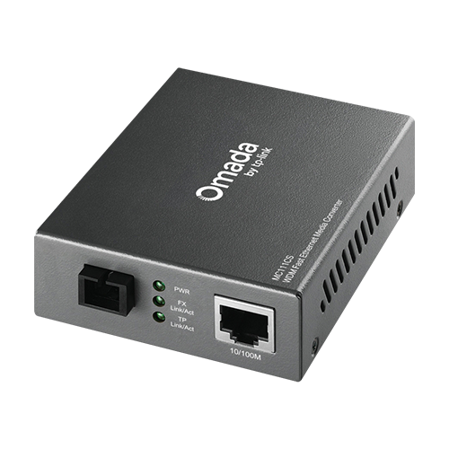 Media Convertor WDM 10/100 Mbps RJ45 - 100 Mbps Single-mode SC Bi-directional - TP-Link Omada