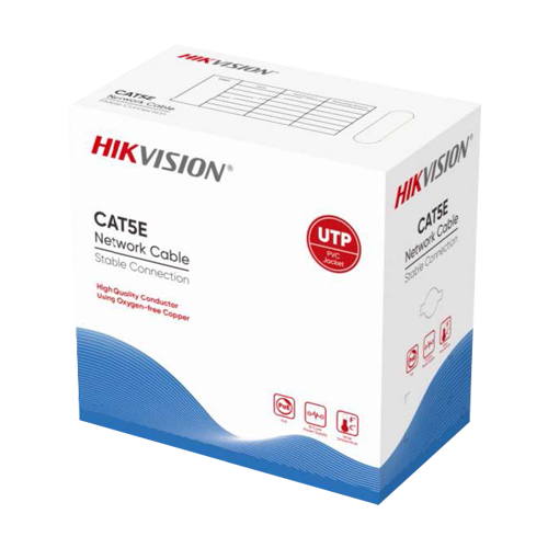  Cablu UTP cat5e 0.45mm, cupru integral, cutie 305 metri - HIKVISION