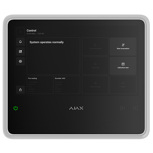 Centrala detectie incendiu wireless Fire Hub, alb - AJAX