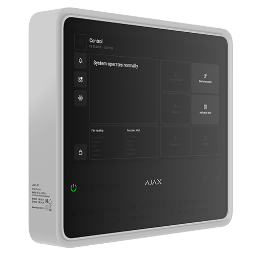 Centrala detectie incendiu wireless Fire Hub, alb - AJAX