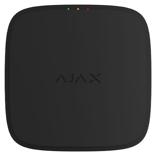 Detector de fum wireless cu sirena FireProtect, negru - AJAX