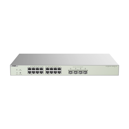 Switch 4 x SFP+ 10G, 16 x RJ45 2.5G, 4 x Hi-PoE, 12 x PoE+, Layer 2+, Cloud Management, 1U - Ruijie