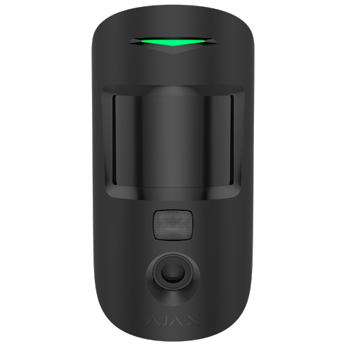 Detector de miscare PIR cu camera, Superior MotionCam HD (PhOD) anti-masking, wireless, negru - AJAX