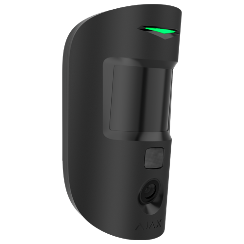 Detector de miscare PIR cu camera, Superior MotionCam HD (PhOD) anti-masking, wireless, negru - AJAX