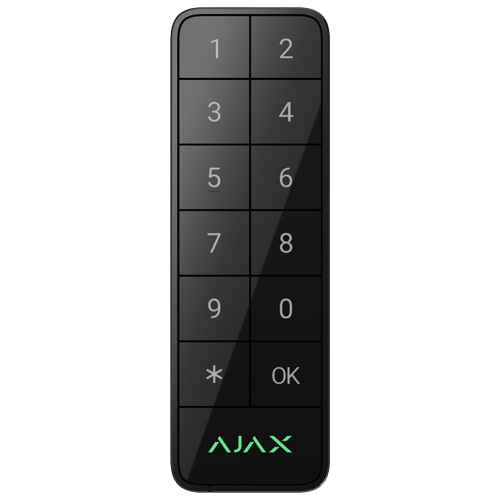 Tastatura Superior Keypad Outdoor, Fibra negru- AJAX