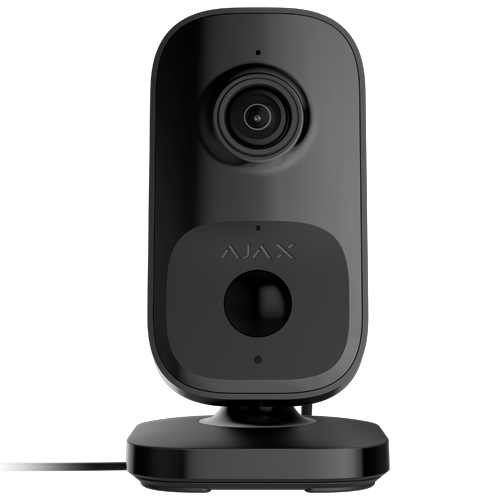 Camera Indoorcam IP, interior, 4MP, lentila fixa, PIR, IR 8m, negru– AJAX