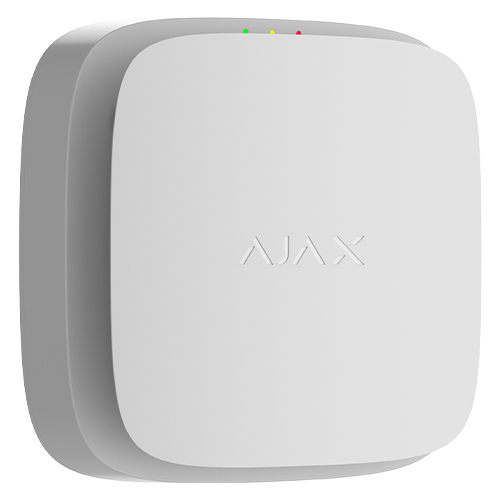 Detector de fum wireless cu sirena FireProtect, alb - AJAX