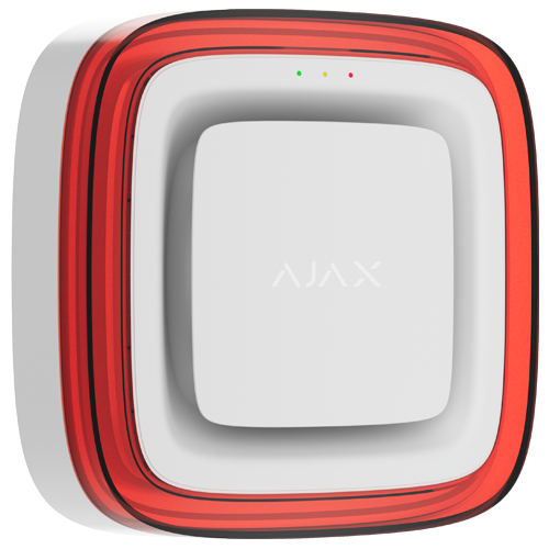 Sirena cu flash FireProtect VAD, alb - AJAX