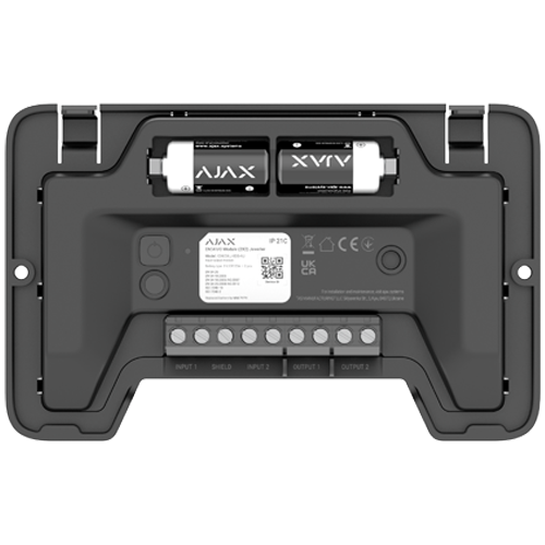 Modul EN54 I/O 2 intrari / 2 iesiri, negru - AJAX