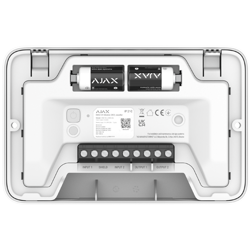 Modul EN54 I/O 2 intrari / 2 iesiri, alb - AJAX
