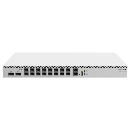 Switch 2 x QSF28 100G, 16 x SFP28 25G, 2 x RJ45 100 Mbps, 1U - MikroTik
