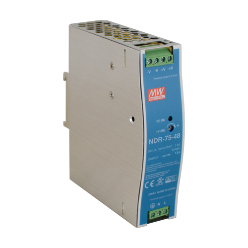  Sursa de alimentare in comutatie, 48V/1.6A, 76.8W, sina DIN - MEAN WELL