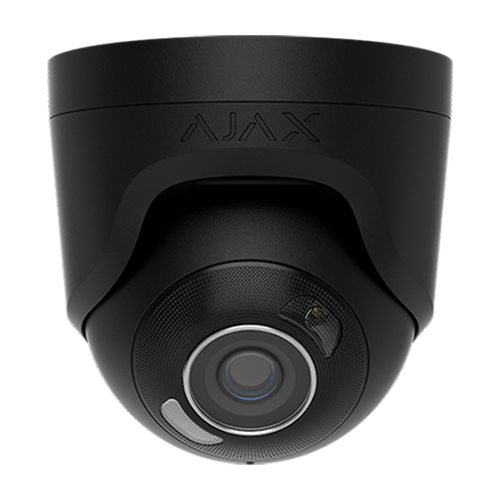 Camera turret IP 8.0MP, lentila 2.8 mm, IR 50m, WL 50m, PoE, negru - AJAX