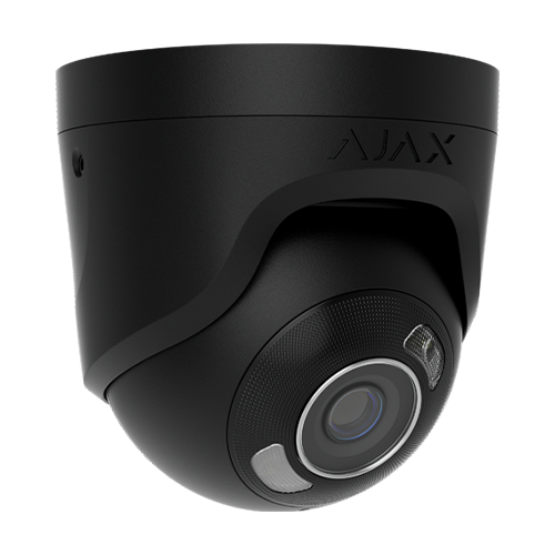 Camera turret IP 5.0MP, lentila 2.8 mm, IR 50m, WL 50m, PoE, negru - AJAX