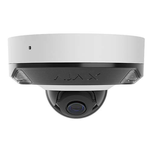 Camera mini dome IP 5.0MP, lentila 2.8 mm, IR 15m, WL 15m, PoE, alb - AJAX