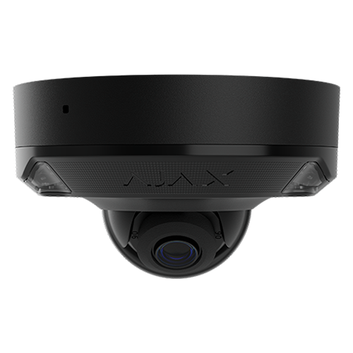 Camera mini dome IP 8.0MP, lentila 2.8 mm, IR 15m, WL 15m, PoE, negru