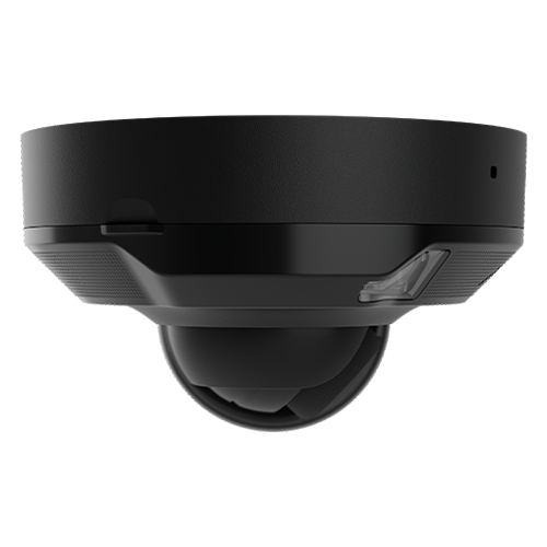 Camera mini dome IP 8.0MP, lentila 2.8 mm, IR 15m, WL 15m, PoE, negru