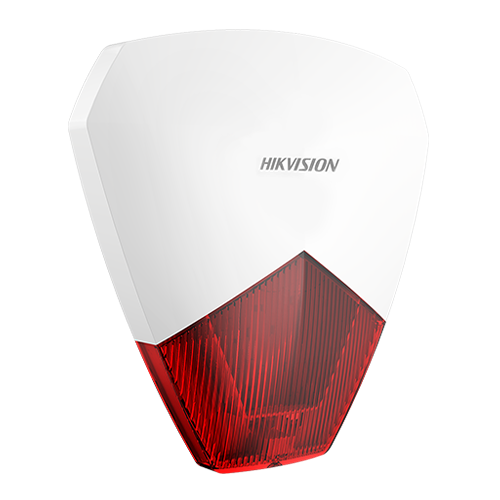 Sirena cablata AX PRO de exterior cu flash, led Rosu - HIKVISION