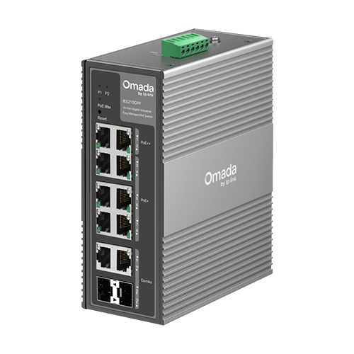 Switch industrial 8 x RJ45 1G PoE+/PoE++, 2 x combo SFP/RJ45 1G, Easy Managed - TP-Link Omada