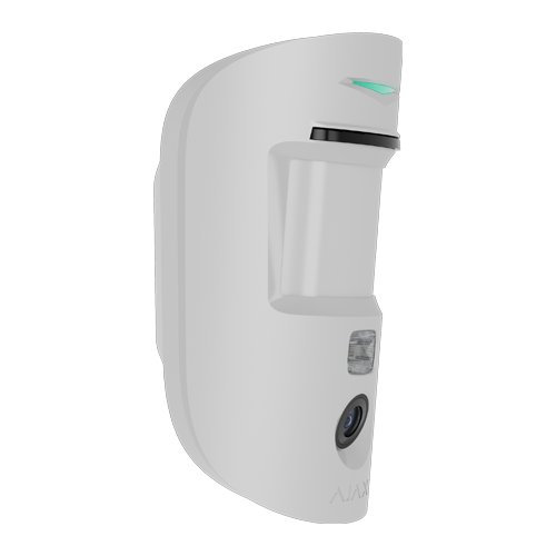 Detector de miscare PIR cu camera, Superior MotionCam AM (PhOD) anti-masking, wireless, alb - AJAX