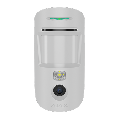 Detector de miscare PIR cu camera, Superior MotionCam AM (PhOD) anti-masking, wireless, alb - AJAX
