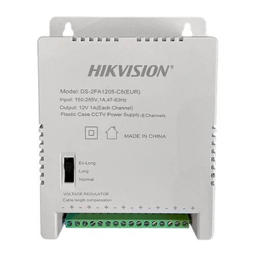 Sursa alimentare cu 8 canale, 12V DC, 5A, 60W - HIKVISION
