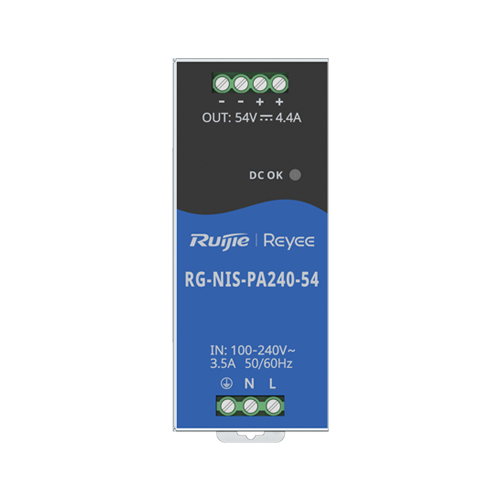 Sursa de alimentare in comutatie, 54V/4.4A, 240W, sina DIN - Ruijie Reyee