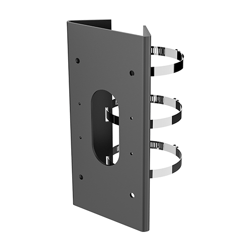 Adaptor montaj stalp pentru camere si doze, Black - HIKVISION