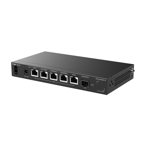 Router 5 x RJ45 2.5G (4 x PoE+), 1 x SFP+ 10G, Multi-WAN, Cloud Management - Ruijie Reyee