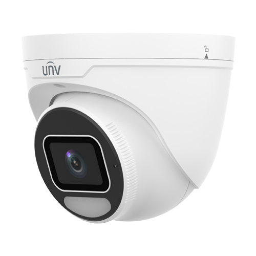 Camera IP Wise-ISP ColorHunter, 8MP, lentila 2.8mm, WL 30m, Mic, Alarma, PoE, Color 24/7, IK10 - UNV	