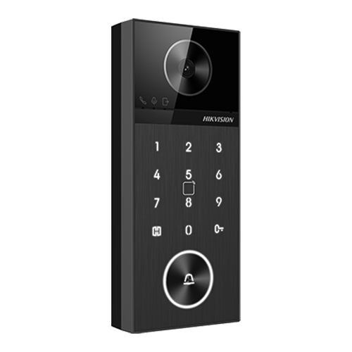 Panou exterior videointerfon TCP/IP 4MP, IR 3m, WI-FI6, Bluetooth, PIN, PoE, M1, IP65 - HIKVISION