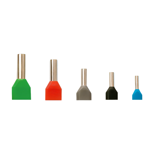 Terminale izolate cu capat dublu, sectiune transversala 2x1.5mmp, 500buc/set