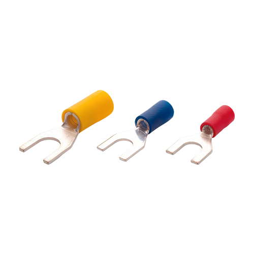 Terminale izolate de tip furca, sectiune transversala 1.50-2.50mm, M3, 200buc/set