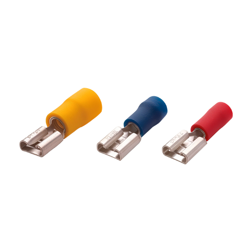 Terminale izolate de tip mama, sec. transversala 1.5-2.5mm, latimea soclului 0.8x4.75mm, 200buc/set