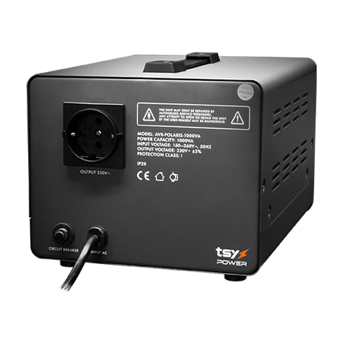 Regulator de tensiune cu servomotor, 1000VA, tensiune la intrare 150-260V, delay 6-180s