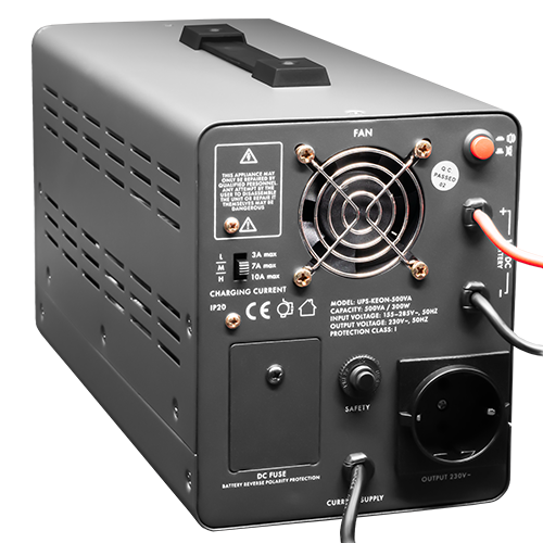 UPS 500VA, Repornire automata, afisaj LCD, Input AC 155-285V