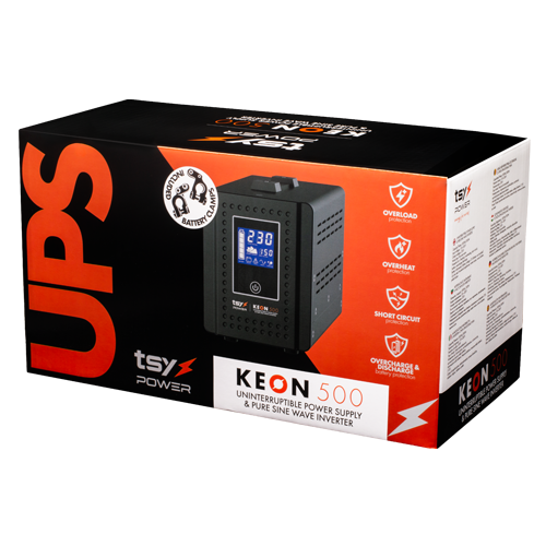 UPS 500VA, Repornire automata, afisaj LCD, Input AC 155-285V