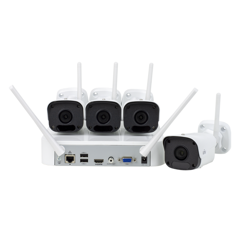 KIT WIFI 4 camere Bullet 2MP+ NVR - UNV