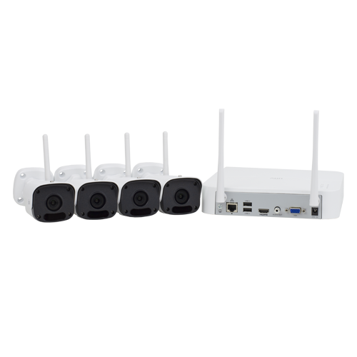 KIT WIFI 4 camere Bullet 2MP+ NVR - UNV