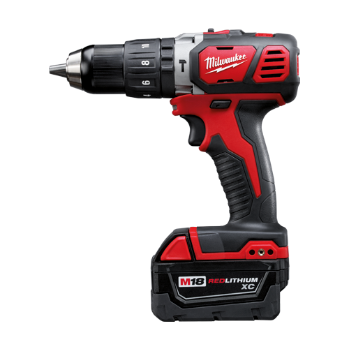  Masina de gaurit cu percutie M18, REDLINK, cu 2 acumulatori M18B4 si 1 incarcator M12-18C - Milwaukee